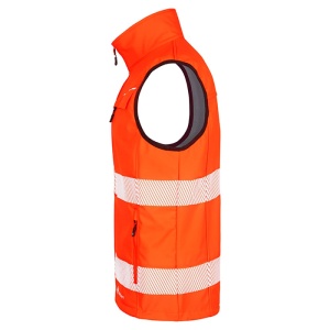 High Visibility Orange Deltic Interactive Gilet Bodywarmer