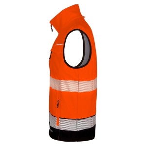 High Visibility Orange & Black Deltic Interactive Gilet Bodywarmer