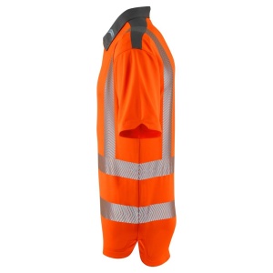 Leo P12 Trimstone Orange Hi-Visibility Performance Polo Shirt To ENISO 20471 Class 2 & Railway Group Standard RIS-3279-TOM