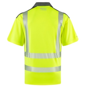 Leo P12 Trimstone Yellow Hi-Visibility Performance Polo Shirt To ENISO 20471 Class 2