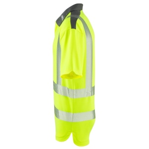 Leo P12 Trimstone Yellow Hi-Visibility Performance Polo Shirt To ENISO 20471 Class 2