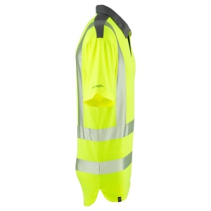 Leo P12 Trimstone Yellow Hi-Visibility Performance Polo Shirt To ENISO 20471 Class 2