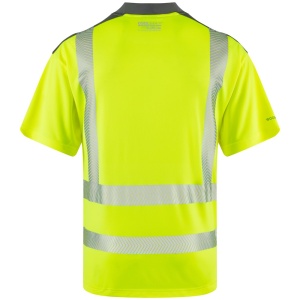 Leo T12 Putsborough Yellow Hi-Visibility Performance T-Shirt To ENISO 20471 Class 2