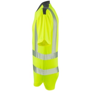 Leo T12 Putsborough Yellow Hi-Visibility Performance T-Shirt To ENISO 20471 Class 2