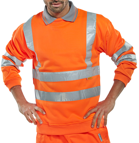 High Visibility Orange Sweatshirt - redoakdirect.com